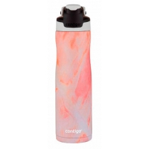 Термос-бутылка Contigo Couture Chill, белая с розовым