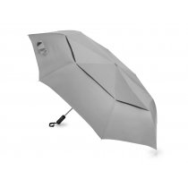Зонт складной Canopy с большим двойным куполом (d126 см), серый Зонт складной Canopy с большим двойным куполом (d126 см), серый