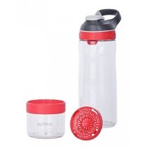 Бутылка Contigo Cortland Infuser 0.72л, прозрачная с красным Бутылка Contigo Cortland Infuser 0.72л, прозрачная с красным