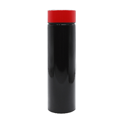 Термос с датчиком температуры Reactor duo black, черный с красным