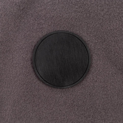 Лейбл из ПВХ Dzeta Round, L, черный