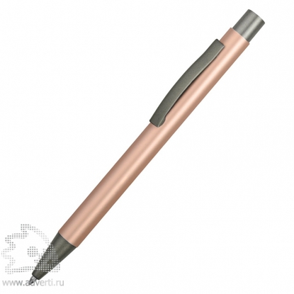 Ручка металлическая soft touch шариковая Tender, золотистая