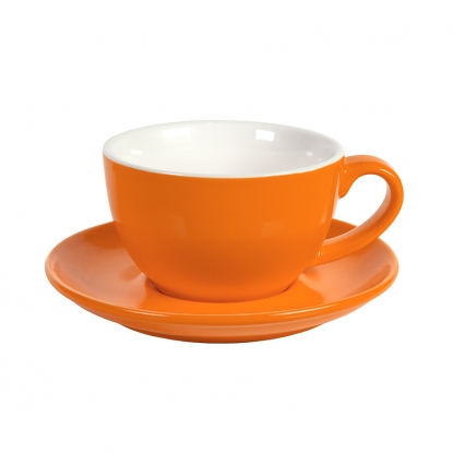 Чайная/кофейная пара CAPPUCCINO, оранжевая
