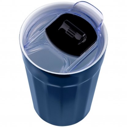 Термостакан iconyMug, темно-синий, вид сверху