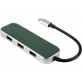 Хаб USB Type-C 3.0 Chronos, зеленый