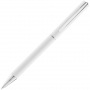 Ручка шариковая Blade Soft Touch, белая, вид сзади
