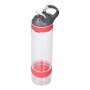 Бутылка Contigo Cortland Infuser 0.72л, прозрачная с красным