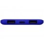 Портативное зарядное устройство Reserve с USB Type-C, 5000 mAh, синее, вход USB