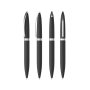 Ручка шариковая Rocket, черная, со всех сторон