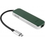 Хаб USB Type-C 3.0 Chronos, зеленый