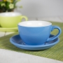 Чайная/кофейная пара CAPPUCCINO, голубая, в интерьере